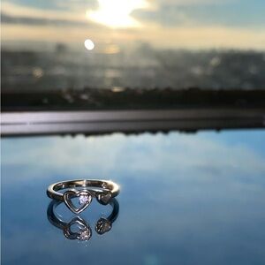 cute hearts adjustable ring